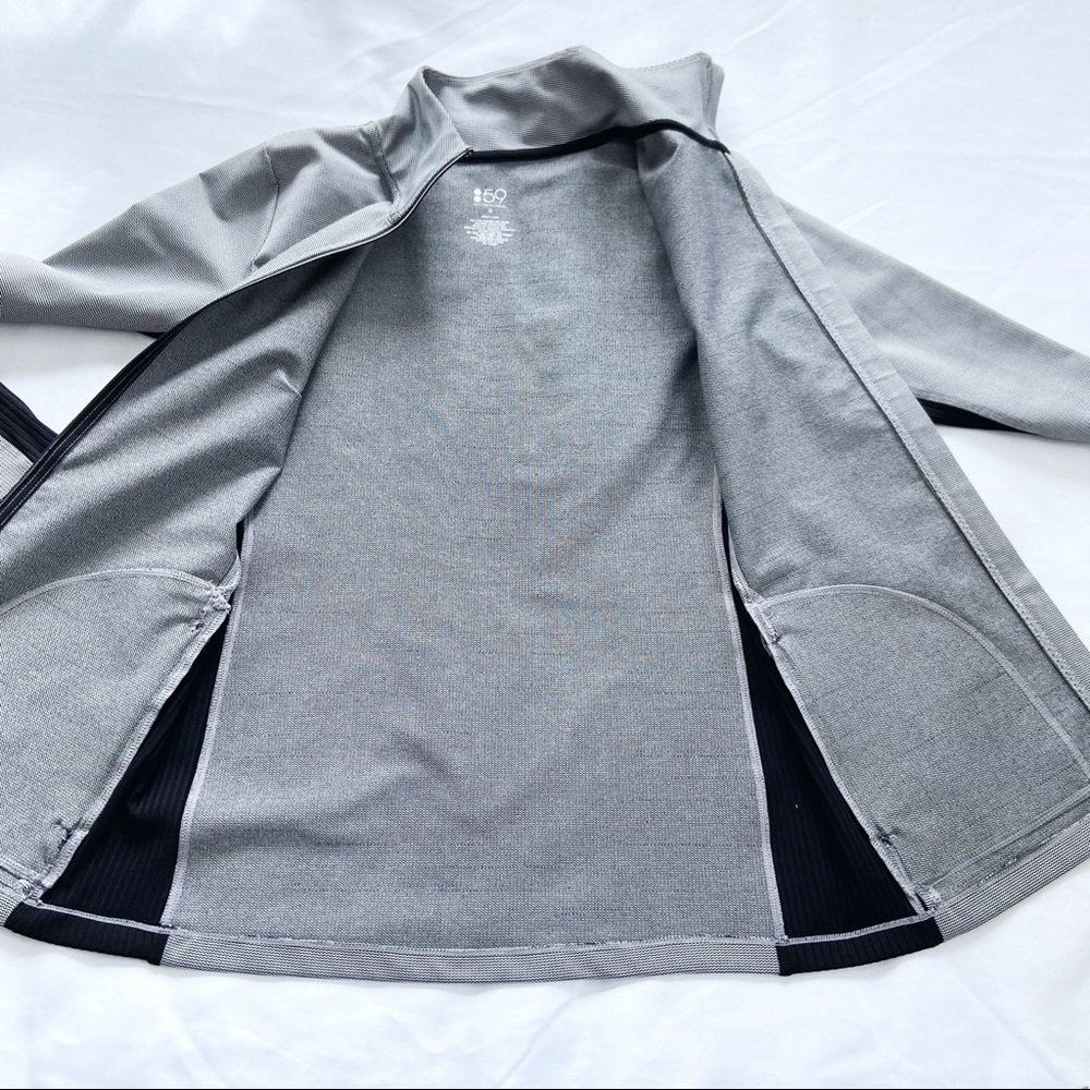 Splits59 Transitional Full Zip Thumbhole Long Sleeve Pocket Jacquard Jacket S - Picture 4 of 10